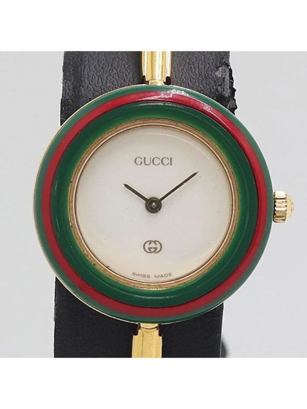 Gucci Change Bezel Quartz White Dial Watch